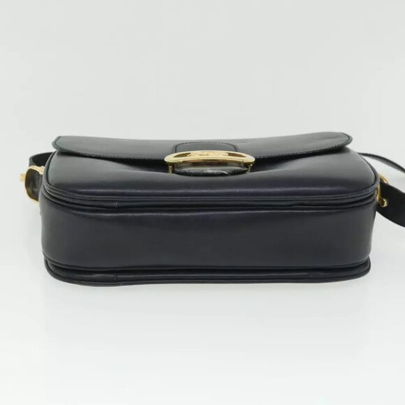 CELINE Shoulder Bag Leather Black - Picture 6 of 16
